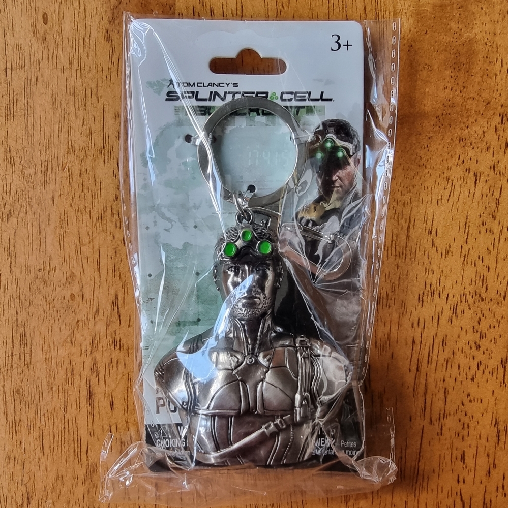 Tom Clancy's Splinter Cell Blacklist Sam Bust Ubisoft Key Chain ~ Keyring